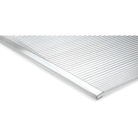 PROFILO TERMINALE U LASTRA ALVEOLARE - POLICARBONATO TRASPARENTE H.CM 200 S.MM  6- 10 pezzi