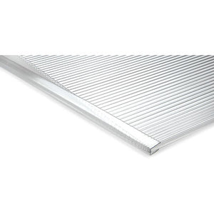 PROFILO TERMINALE U LASTRA ALVEOLARE - POLICARBONATO TRASPARENTE H.CM 200 S.MM  6- 10 pezzi