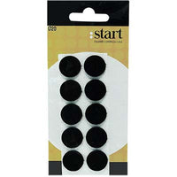 FELTRINO ADESIVO TONDO - NOCE D.MM 28 CF=PZ 6- 25 confezioni