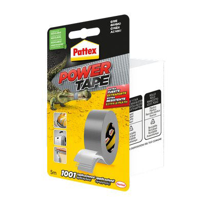 NASTRO ALTA RESISTENZA POWER TAPE PATTEX - GRIGIO MM 50 ML  5- 3 pezzi