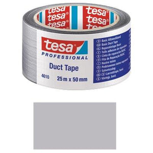 NASTRO ALTA RESISTENZA DUCT TAPE 4610 TESA - GRIGIO MM 50 ML 25- 6 pezzi