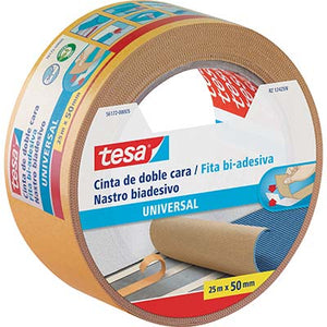 NASTRO BIADESIVO UNIVERSALE PAVIMENTI TESA - MM 50 ML 25- 6 pezzi