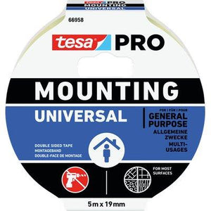 NASTRO BIADESIVO UNIVERSALE MOUNTING 66958 TESA - MM 19 ML 5- 8 pezzi