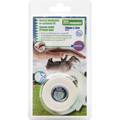 NASTRO BIADESIVO 771 FISSAFORTE EUROCEL - MM 19 ML  1,5- 18 pezzi
