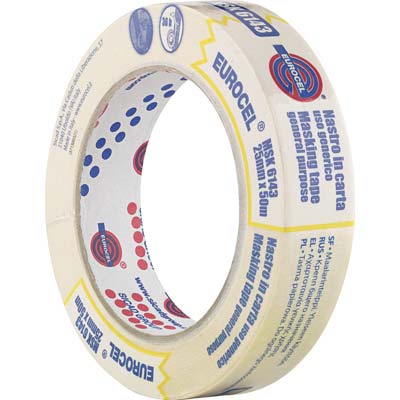 NASTRO CARTA MSK 6143 TB EUROCEL - MM 25 ML 50- 72 pezzi