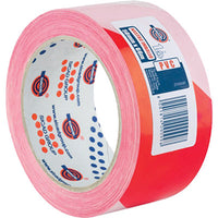 NASTRO SEGNALETICO ADESIVO 350 BR EUROCEL - PVC BIANCO/ROSSO MM 50 ML 66- 2 pezzi