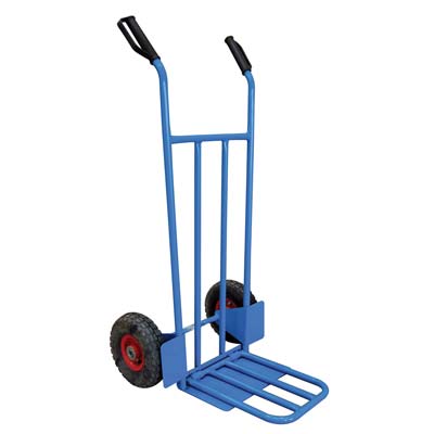 BRAVETTA CARRELLO PORTACASSE + SPONDA WORKIT  PNEUM. MM 255X75 D.METALLO F.MM 20 CM 119X47