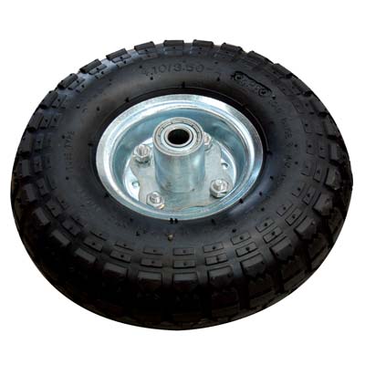 RUOTA PNEUMATICA X BRAVETTA MOZZO DECENTRATO HAND  3,50X4 DISCO MET MOZZO MM 50 F.MM 16 + PFU