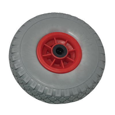 RUOTA PU ANTIFORO X BRAVETTA MOZZO CENTRATO HAND  3.00X4 DISCO PLT MOZZO MM 75 F.MM 20