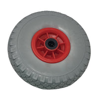 RUOTA PU ANTIFORO X BRAVETTA MOZZO CENTRATO HAND  3.00X4 DISCO PLT MOZZO MM 75 F.MM 20