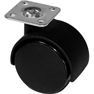 RUOTA X MOBILI DOPPIA - NYLON NERO D.MM 50 KG 45 P.MM 38X38- 20 pezzi