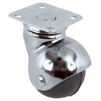 RUOTA SFERICA GIREVOLE 165 AVO - A/ZINCR/GOMMA D.MM 40 P.MM 40X40- 4 pezzi