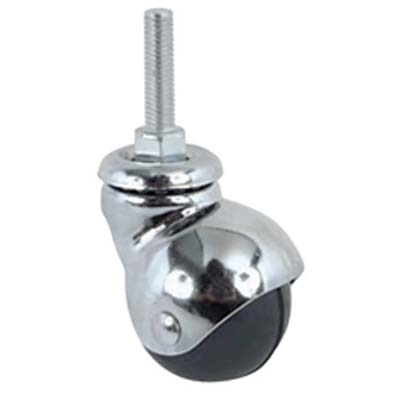 RUOTA SFERICA GIREVOLE PERNO FILETTATO 165B AVO - A/ZINCR/GOMMA MM 8X30 D.MM 30- 4 pezzi