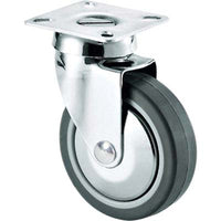 RUOTA A FORCELLA GIREVOLE 220C AVO - A/ZINCR/GOMMA GRIGIA D.MM 40X18 P.MM 40X40- 4 pezzi