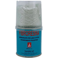 FIBRORESINA IN MINI KIT - LANA VETRO E BICCHIERINO ML 200- 2 pezzi
