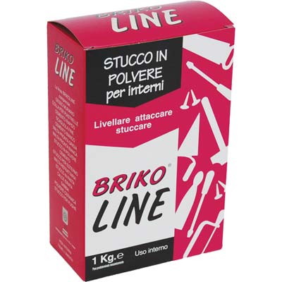 STUCCO POLVERE BRIKO LINE - BIANCO KG 1- 12 pezzi
