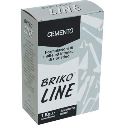 CEMENTO GRIGIO BRIKO LINE - KG 1- 12 pezzi