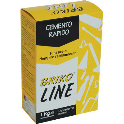 CEMENTO GRIGIO PRESA RAPIDA BRIKO LINE - KG 1- 12 pezzi