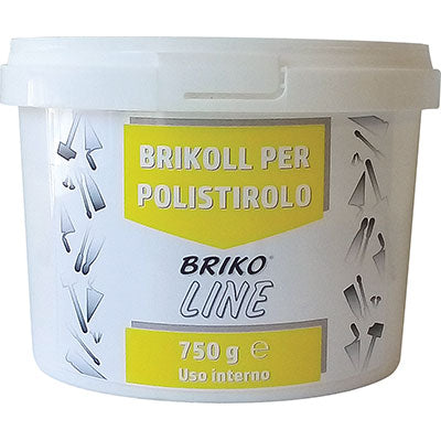 COLLANTE POLISTIROLO PASTA BRIKO LINE - KG 0,750- 12 pezzi