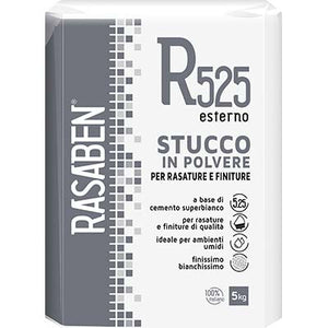 STUCCO POLVERE ESTERNO R525 K2 RASABEN - KG  5- 4 pezzi