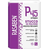 STUCCO POLVERE CARTONGESSO P45 K2 RASABEN - KG  5 SPECIFICO GIUNTI- 4 pezzi