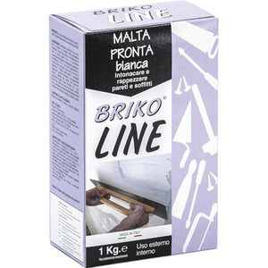 INTONACO PRONTO BIANCO BRIKO LINE - KG 1- 12 pezzi