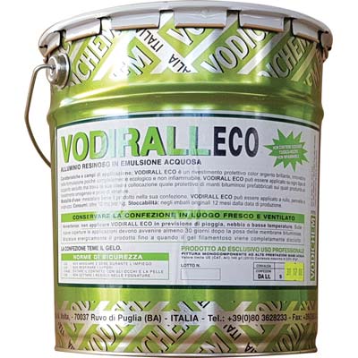 ALLUMINIO RESINOSO VODIRALL ECO VODICHEM  BASE ACQUA ARGENTO LT 10