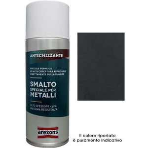 SMALTO SPRAY SPECIALE METALLO AREXONS - ANTICHIZZANTE FERRO ANTICO ML 400- 6 pezzi