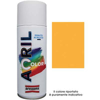 SMALTO SPRAY ACRIL COLOR AREXONS - GIALLO SEGNALE RAL 1003 ML 400- 6 pezzi