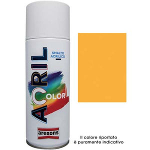 SMALTO SPRAY ACRIL COLOR AREXONS - GIALLO SEGNALE RAL 1003 ML 400- 6 pezzi