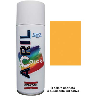 SMALTO SPRAY ACRIL COLOR AREXONS - GIALLO SEGNALE RAL 1003 ML 400- 6 pezzi