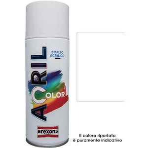 SMALTO SPRAY ACRIL COLOR AREXONS - BIANCO SEGNALE RAL 9003 ML 400- 6 pezzi