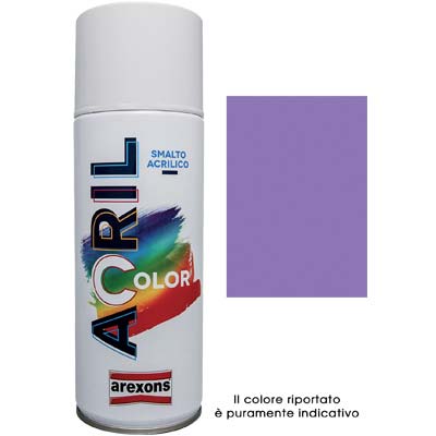 SMALTO SPRAY ACRIL COLOR AREXONS - LILLA BLU RAL 4005 ML 400- 6 pezzi