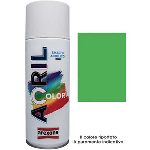 SMALTO SPRAY ACRIL COLOR AREXONS - VERDE GIALLO RAL 6018 ML 400- 6 pezzi