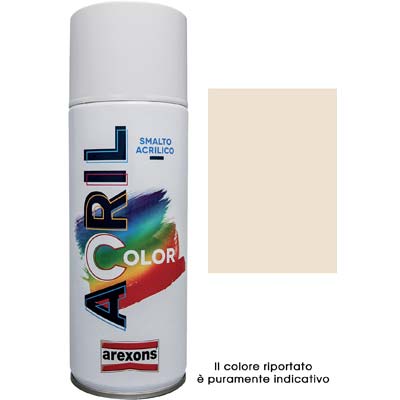 SMALTO SPRAY ACRIL COLOR AREXONS - AVORIO RAL 1015 ML 400- 6 pezzi