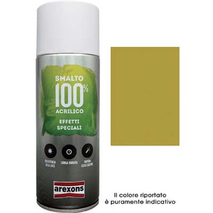 SMALTO SPRAY 100% ACRILICO METALLIZZANTE AREXONS - ORO SPECCHIANTE ML 400- 6 pezzi