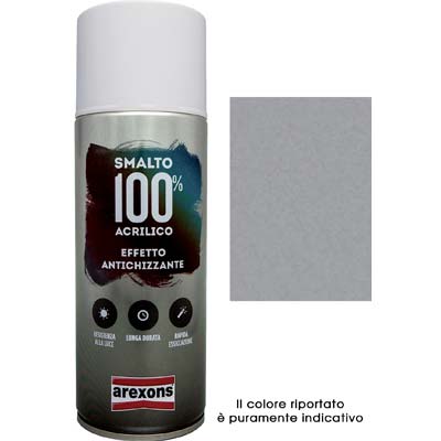 SMALTO SPRAY 100% ACRILICO ANTICHIZZANTE AREXONS - ANTRACITE ML 400- 6 pezzi