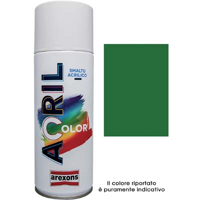 SMALTO SPRAY ACRIL COLOR AREXONS - VERDE FOGLIA RAL 6002 ML 400- 6 pezzi