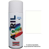 SMALTO SPRAY ACRIL COLOR AREXONS - BIANCO PERLA RAL 1013 ML 400- 6 pezzi