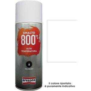 SMALTO SPRAY 100% ACRILICO ALTE TEMPERAT AREXONS - BIANCO ML 400- 6 pezzi