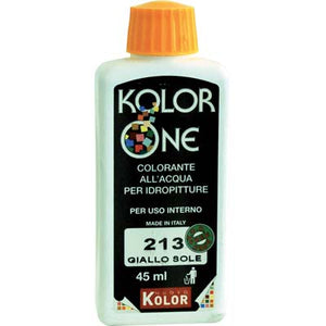 COLORANTE ACQUA KOLORONE - 213 GIALLO SOLE ML 45- 12 pezzi