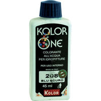 COLORANTE ACQUA KOLORONE - 208 BLU SCURO ML 45- 12 pezzi