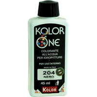 COLORANTE ACQUA KOLORONE - 204 NERO ML 45- 12 pezzi