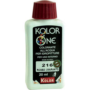 COLORANTE ACQUA KOLORONE - 216 ROSSO AMARANTO ML 20- 12 pezzi