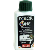 COLORANTE ACQUA KOLORONE - 210 VERDE SCURO ML 20- 12 pezzi