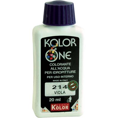 COLORANTE ACQUA KOLORONE - 214 VIOLA ML 20- 12 pezzi