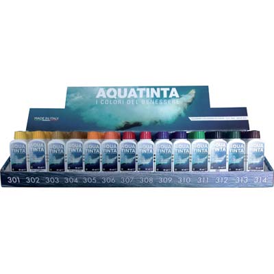 ESPOSITORE COLORANTE AQUATINTA  14 POSTI