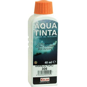 COLORANTE ACQUA AQUATINTA - 306 ARANCIO ML 40- 10 pezzi