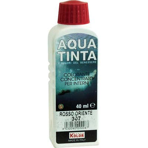 COLORANTE ACQUA AQUATINTA - 307 ROSSO ORIENTE ML 40- 10 pezzi