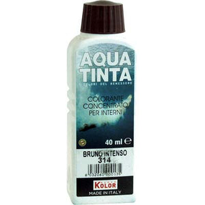 COLORANTE ACQUA AQUATINTA - 314 BRUNO ML 40- 10 pezzi